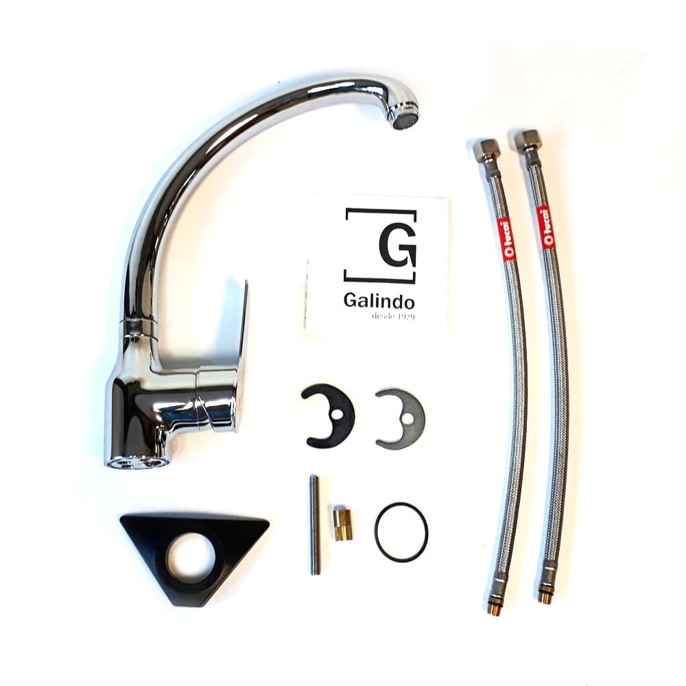 Grifo de Cocina fregadero monomando mezclador cromo Albos